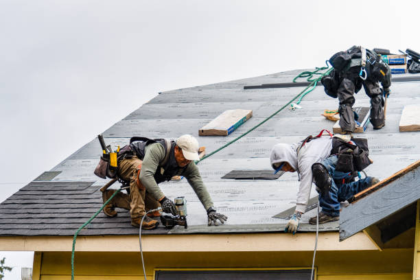 Professional Gutter Installation technician working in Tendoy, ID